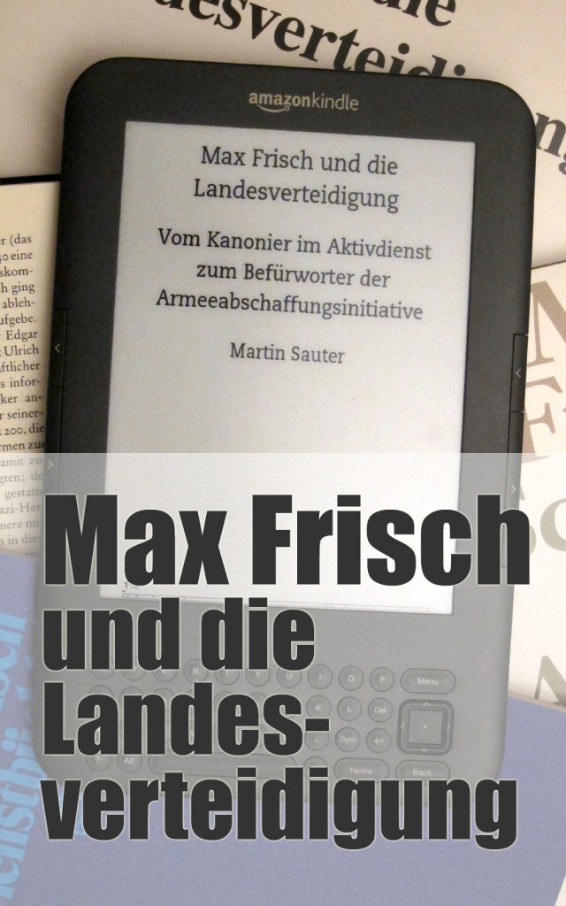 Max Frisch und die Landesverteidigung (E-Book Cover)